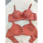 Love Angels Lazer Kesim Dikişsiz Sütyen, Dolgulu Iz Yapmaz Balensiz Önden Bağalama Detaylı Sütyen - 75B - Turuncu