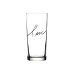 Love Baskılı Rakı Bardağı - Aşk Model Rakı Bardağı