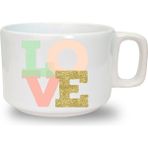 Love Baskılı Seramik Beyaz Kahve Kupası - 199 ml