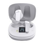 Love City LED Ekranlı Su Geçirmez Bluetooth Kablosuz Kulaklık - Beyaz (Yurt Dışından)