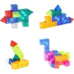 Love Home 34 Şeffaf Renk Manyetik Rubik Küpü Manyetik Yapı Taşları Luban Yapı Taşı Manyetik Rubik Küpü Eğitici Oyuncaklar (Yurt Dışından)
