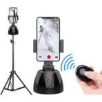 Love Home 360 Derece Akıllı Takip Ptz Şarj Nesnesi Izleme Kamerası Aı Yüz Tanıma Kamerası 360PRO Şarj Evrensel Braket Uzaktan Kumanda (Yurt Dışından) - Siyah