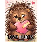 Love Hurts - Funny Valentine's Day Notebook | Cute Porcupine Gift | 100 Lined Pages: A sweetly sarcastic Valentine’s Day journal for anyone who knows love isn’t always painless