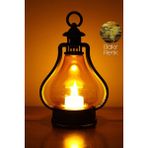 Love İnce LED Mum Vintage Retro Gaz Lambası Tipi Pilli Dumansız Alevli Dekoratif Yapay Mum Işıldak Lamba - Bakır