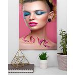 Love Kadın Cam Tablo | Hediyelik, Dekoratif, Ofis, Mutfak