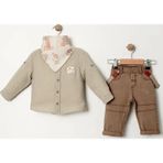 Love Maxx COCOSISS SAFARİ FULAR GÖMLEK PANTOLON TAKIM Haki