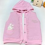 Love Maxx TAVŞANLI KAPÜŞONLU YELEK - Pembe - 18 Ay Pembe