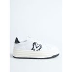 Love Moschino Beyaz-Siyah Kadın Deri Sneaker JA15096G1L