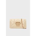 Love Moschino Çıkarılabilir Zincir Askılı Portföy Cüzdan Bayan Cüzdan JC5640PP1OLC0129 - Bej