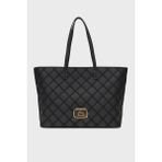 Love Moschino Dikiş Detaylı Logolu Sabit Omuz Askılı Büyük Çanta Kadın Çanta JC4307PP0LKK100A - Siyah