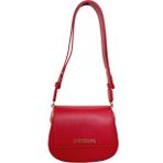 Love Moschino Kadın Deri Ayarlanabilir Askı Metal Logo Kırmızı Omuz Çantası JC4374PP0NKF0-500