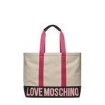 Love Moschino Kadın El Çantası Jc4036pp1ılf110b, Siyah-Fuşya, Standart