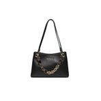 Love Moschino Kadın Marka Yazısı İle Süslü Zincir Detayı Deri İki Bölmeli Siyah Omuz Çantası Jc4073Pp1Ml13-00A,Siyah Standart