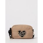 Love Moschino Kadın Metal Logo Fermuar Kapama Deri Kısa Kulp Bej Omuz Çantası JC4352PP0NKY1-10A