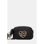 Love Moschino Kadın Metal Logo Fermuar Kapama Deri Kısa Kulp Siyah Omuz Çantası JC4352PP0NKY1-00A
