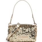 Love Moschino Kadın Pullu Deri Ayarlanabilir Askı Metal Logo Gold Omuz Çantası JC4149PP0NKK1-90B