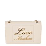 LOVE MOSCHINO Kadınlar için italik askılı çanta, Avorio, Einheitsgro�e