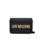 Love Moschino Lettering kadın omuz çantası, Siyah, Ölçü Birimi