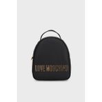 Love Moschino Logolu Ayarlanabilir Çift Askılı Sırt Çantası Bayan Sırt Çantası JC4197PP1MKD0000 - Siyah
