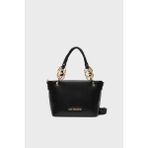 Love Moschino Logolu Çıkarılabilir Askılı Çanta Bayan Çanta JC4052PP1MLF0000 - Siyah