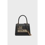 Love Moschino Logolu Çıkarılabilir Zincir Askılı Çanta Bayan Çanta JC4024PP1MKD0000 - Siyah