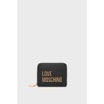 Love Moschino Logolu Fermuarlı Cüzdan Bayan Cüzdan JC5613PP1NKD0000 - Siyah