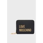 Love Moschino Logolu Fermuarlı Cüzdan Bayan Cüzdan JC5613PP1OKD0000 - Siyah