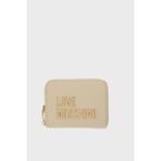 Love Moschino Logolu Fermuarlı Cüzdan Bayan Cüzdan JC5613PP1OKD0129 - Bej