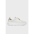 Love Moschino Taş Logolu Deri Sneaker Ayakkabı Bayan Ayakkabı JA15064G1MIA610A - Beyaz