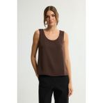 Love My Body Kolsuz Bluz Kahve 115L9172002 - Kahverengi - 36
