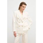 Love My Body Moda Tutkusu Kruvaze Gabardin Ceket Kemik 119M2294000 - 36 - Dropsuz - Ekru