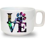 Love Ped Baskılı Seramik Beyaz Kahve Kupası - 199 ml
