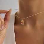 Love Secret Resimli Kolye 10.1 Mm 45 Cm