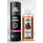 Love Star Geciktiricili Premium Sprey ve 30ml Çikolatalı Kayganalştırıcı Jel