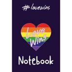 Love Wins Notebook – LGBTQ+ Pride Journal with Heart & Hashtag Cover: 120 Lined Pages | 6x9 Size | Matte Finish | Queer Affirmation Gift