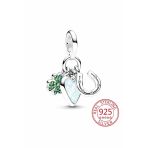 Lovecharm S925 Dört Yapraklı Yonca Kalp Ve At Nalı Üçlü Sallantılı Charm