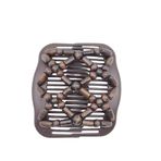 Lovef Jewelry Kadın Sihirli Saç Tarakları Ahşap Boncuklu Esnek Çift Taraflı Tarak Klipsleri Topuz Yapıcı Saç Aksesuarları (boncuk kahve 1)