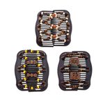 Lovef Jewelry Kalın Saç Tokası tarak saç aksesuarları kızlar için topuz saçları - Bun Maker- Kadınlar için en iyi saç aksesuarları -Kolay Yukarı - Saçınızdan kaymaz - Uzun, kısa tutar - Su geçirmez (3 parça)