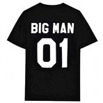 Lovelegis Baba ve Oğul Gömleği - Aile Kıyafeti - Koordineli Tişörtler - Big Man - Little Man - Big Man - Small Man - Small Man - Small Man - Small Man - 1'li Paket - Hediye Fikri - Siyah - XS