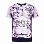 Lovelegis Erkekler için uzun kollu tişört - Joker-T-Shirt - Selbstmord - Cosplay - Film - TV - Noel ve doğum günü hediyesi fikri Gri XXL