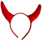 Lovelegis Kırmızı alın bandı, boynuzlu, şeytan, aksesuar, kaplama, kadın, kızlar, cadılar bayramı, karnaval, partiler için, Noel ve doğum günü için hediye fikri