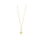 Lovely Altın Lotus Işıltılı Zincir Kolye