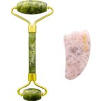 Lovely Bird Jade Roller Ve Kuvars Guasha Cilt Bakım Seti
