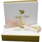 Lovely Bird Kuvars Roller Ve Kalp Şeklinde Gua Sha Taşı