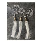 lovelyhome35 Ekru Renk Polyester Tavan Toplama Braçol Sarkıt Seti