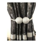 lovelyhome35 Gri Mıknatıslı Perde Toplayıcı (ADET) Braçol Gri