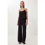 Lovelyİstanbul Askılı Dokuma Bluz Pantolon Takım LMC0064 SİYAH