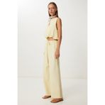 Lovelyİstanbul Keten Culotte Pantolon Bluz Takım LRV0116 SARI