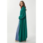 Lovelyİstanbul Oversize Uzun Triko Hırka LDD0129 YEŞİL