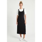 Lovelyİstanbul T-shirt Elbise İkili Modal Takım LNT0038 SİYAH